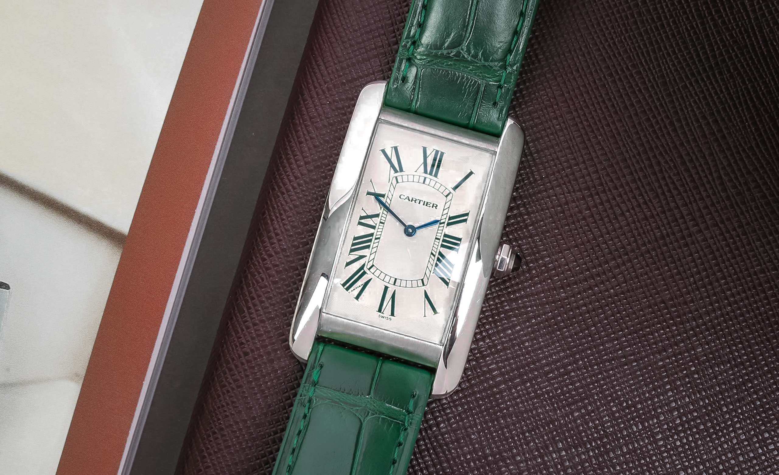Green-Cartier-Tank-Americaine-Platinum-1734D-Limited-Edition